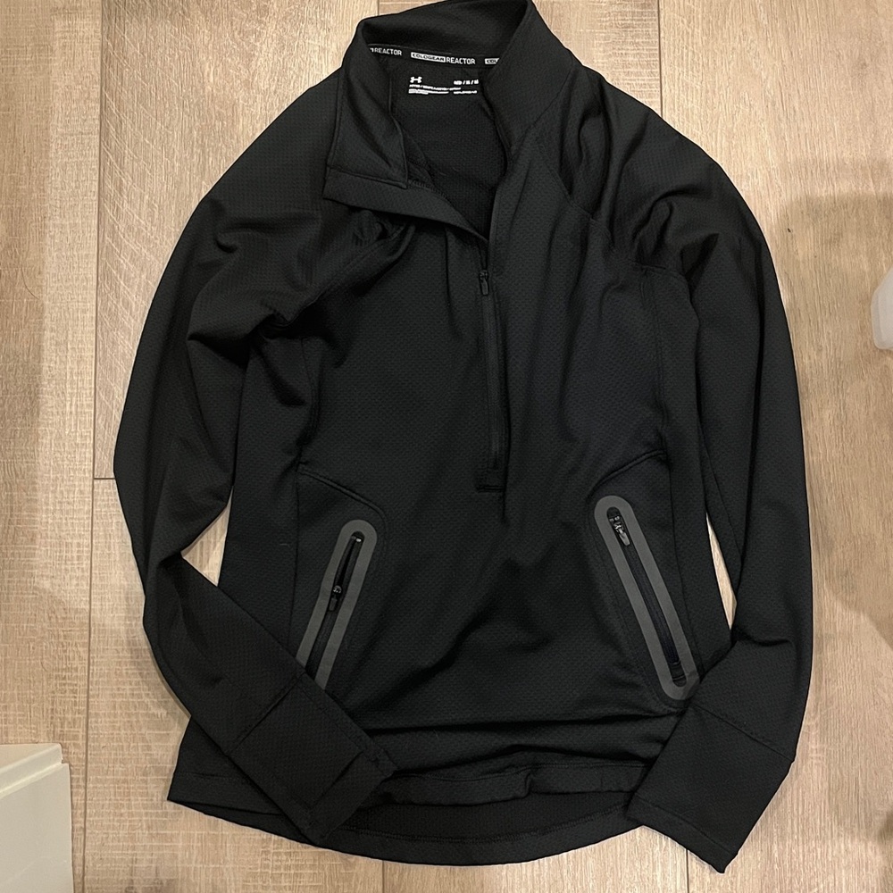 Black Quarter-Zip Pullover